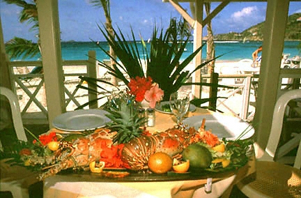 st barthelemy, lunch, Le Tom Beach H�tel
